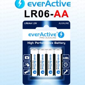 4 Piles AA LR6 Everactive Pro Pile Alcaline