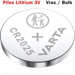 20 Piles Bouton CR2025 Varta Industrial