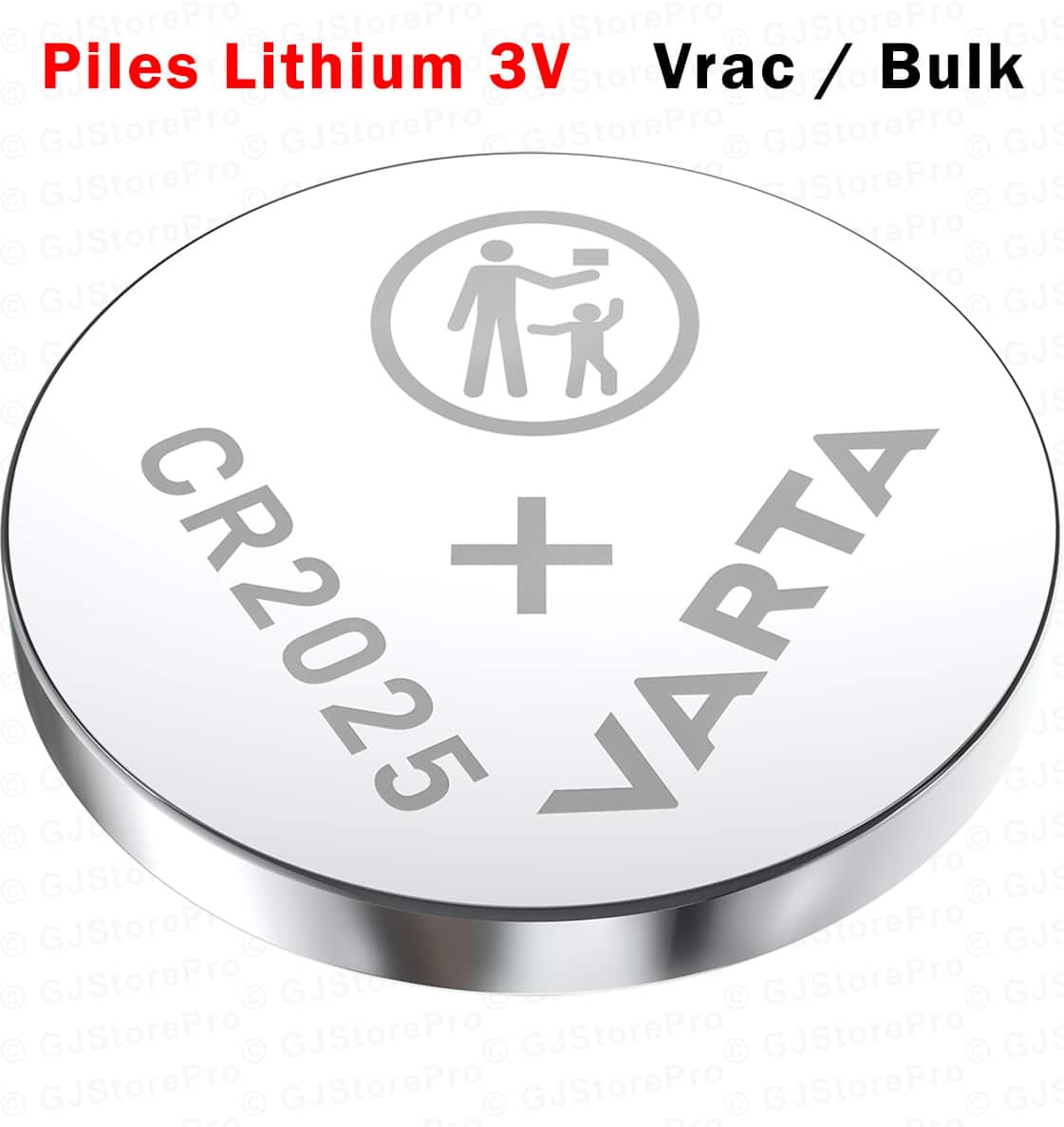20 Piles Bouton CR2025 Varta Industrial