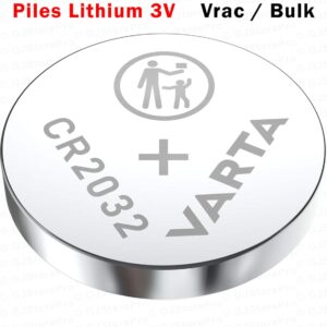 20 Piles Bouton CR2032 Varta Industrial