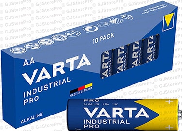 10 piles alcalines AA LR06 Varta Industrial Pro 4006
