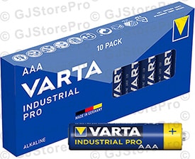 10 piles alcalines AAA LR03 Varta Industrial Pro 4003