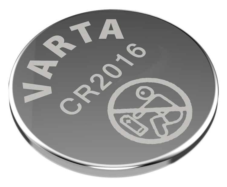 Pile bouton CR2016 VARTA Industrial lithium 3V, lot de 10 en conditionnement professionnel