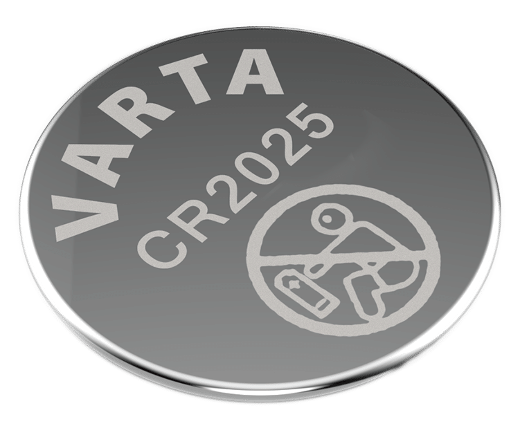 Pile bouton CR2025 VARTA Industrial lithium 3V, lot de 20 en conditionnement professionnel