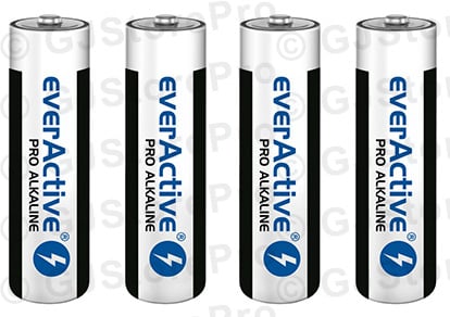 4 piles AA LR6 EverActive Pro alcalines