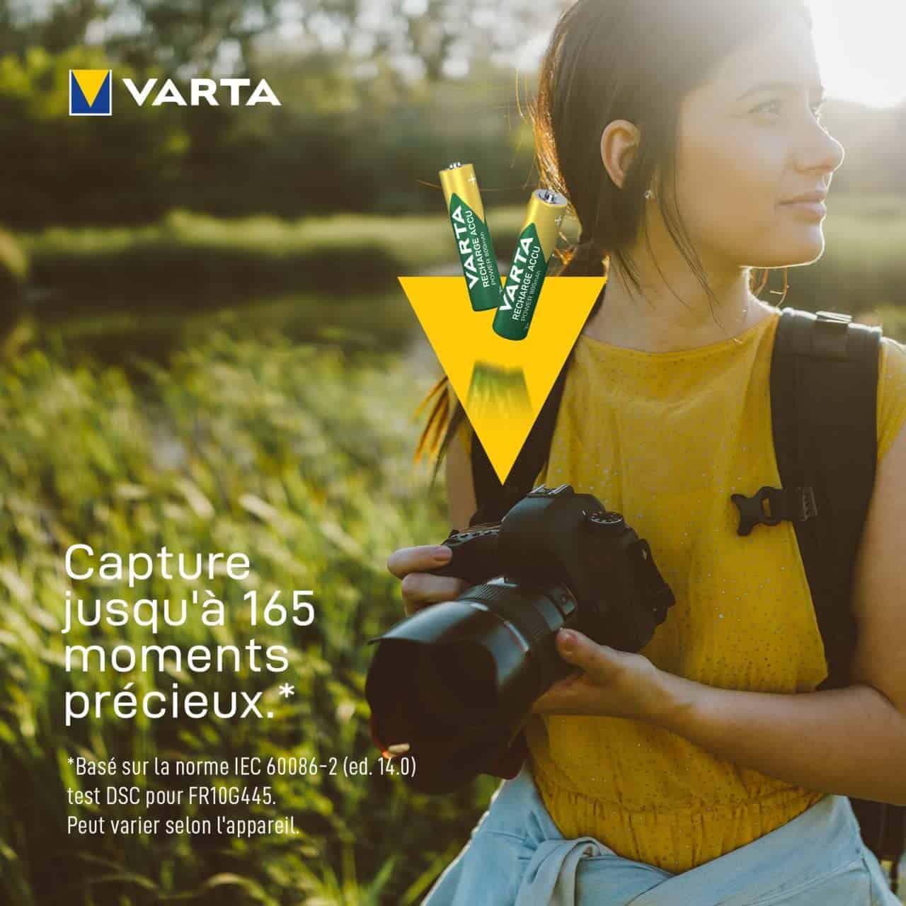 Blister de piles rechargeables AAA Varta Ni-MH