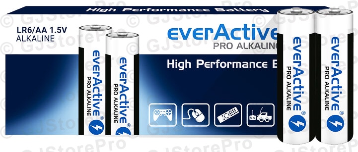 Lot de 10 piles AA LR6 EverActive Pro alcalines