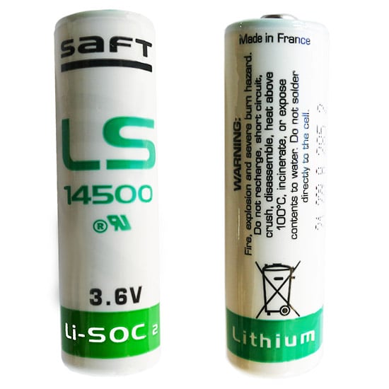 Pile LS14500 SAFT lithium AA 3,6V Li-SOCl2