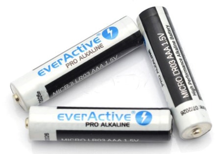 4 piles AAA LR03 EverActive Pro alcalines