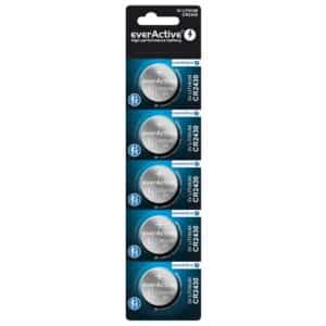 Pile bouton lithium EverActive CR2430 3V - blister de 5 piles
