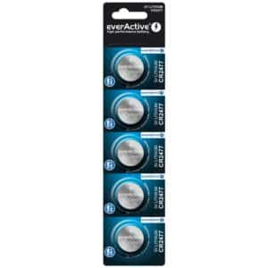 Pile bouton lithium EverActive CR2477 3V - blister de 5 piles
