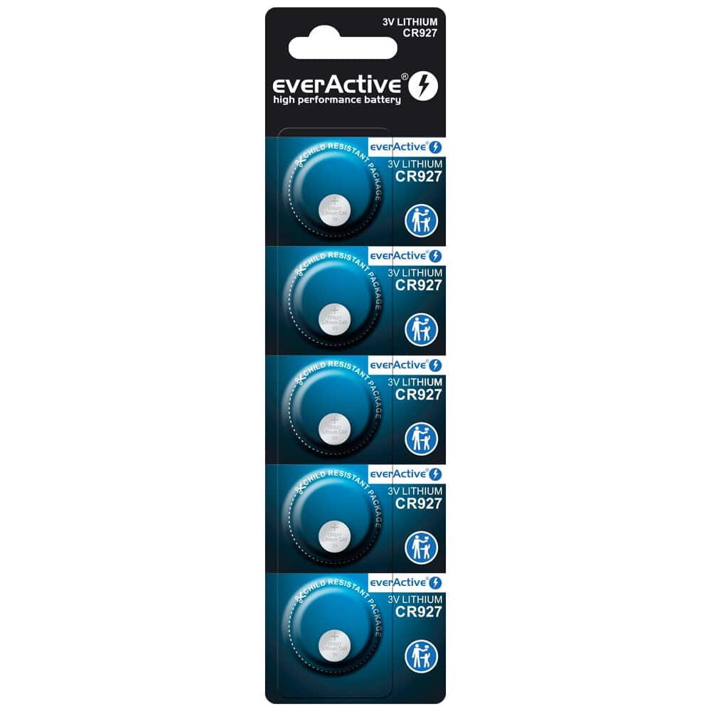 Pile bouton lithium EverActive CR927 3V
