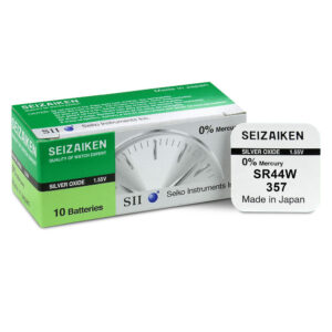 Pile oxyde d'argent Seizaiken 357 SR44W 1,55V