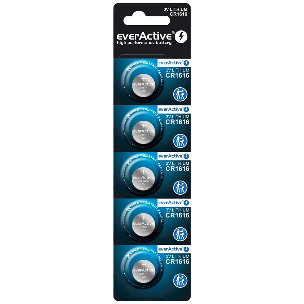 Pile bouton lithium CR1616 EverActive 3V