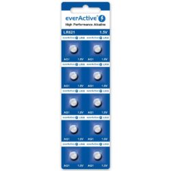 Pile bouton alcaline AG1 LR621 EverActive 1,5V