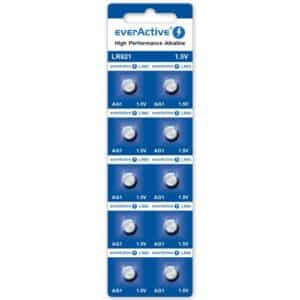 Pile bouton alcaline AG1 LR621 EverActive 1,5V