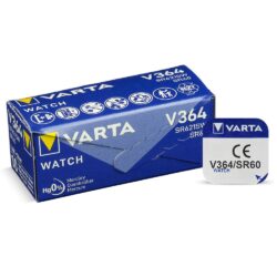 Pile montre 364 SR621SW Varta oxyde d'argent 1,55V fabriquée en Allemagne