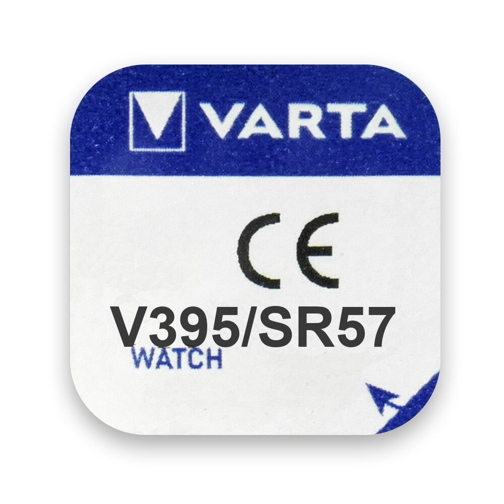 Pile montre 395 SR927SW Varta SR57 vue arrière du blister