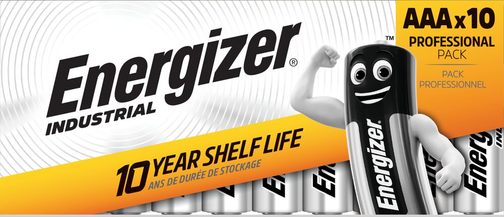 Pile alcaline AAA LR03 Energizer Industrial EN92 boîte de 10